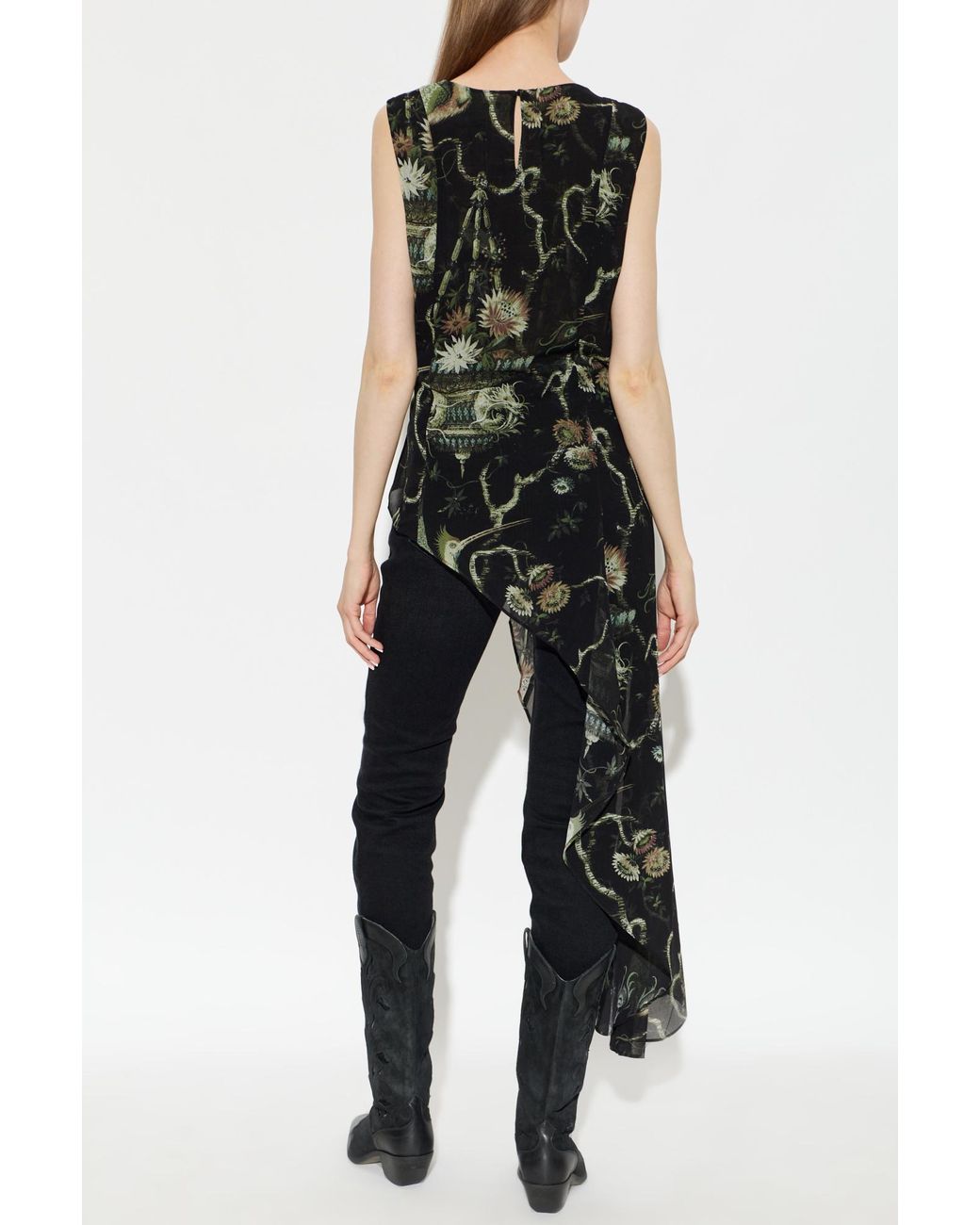 AllSaints Black 'Enola' Top