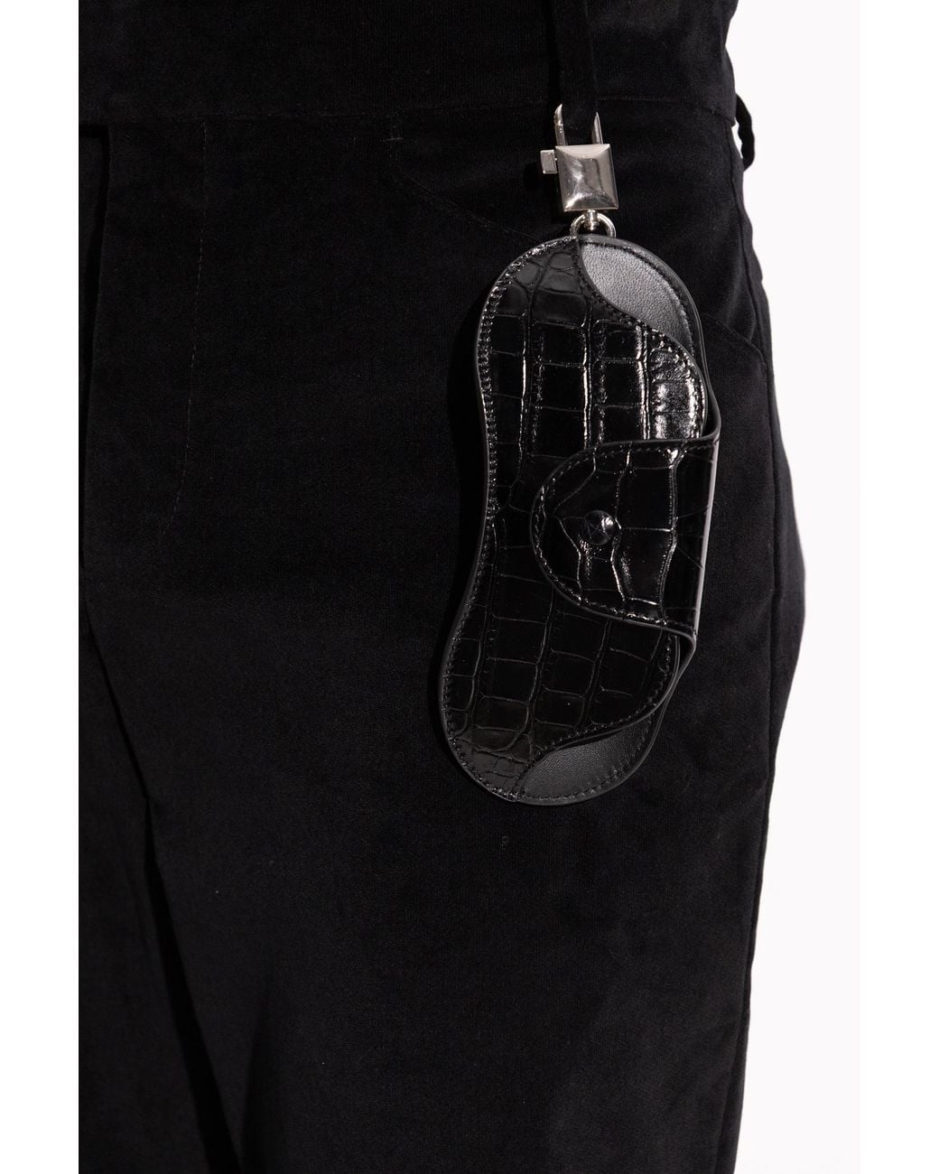 Dolce & Gabbana Black Leather Eyewear Case for men