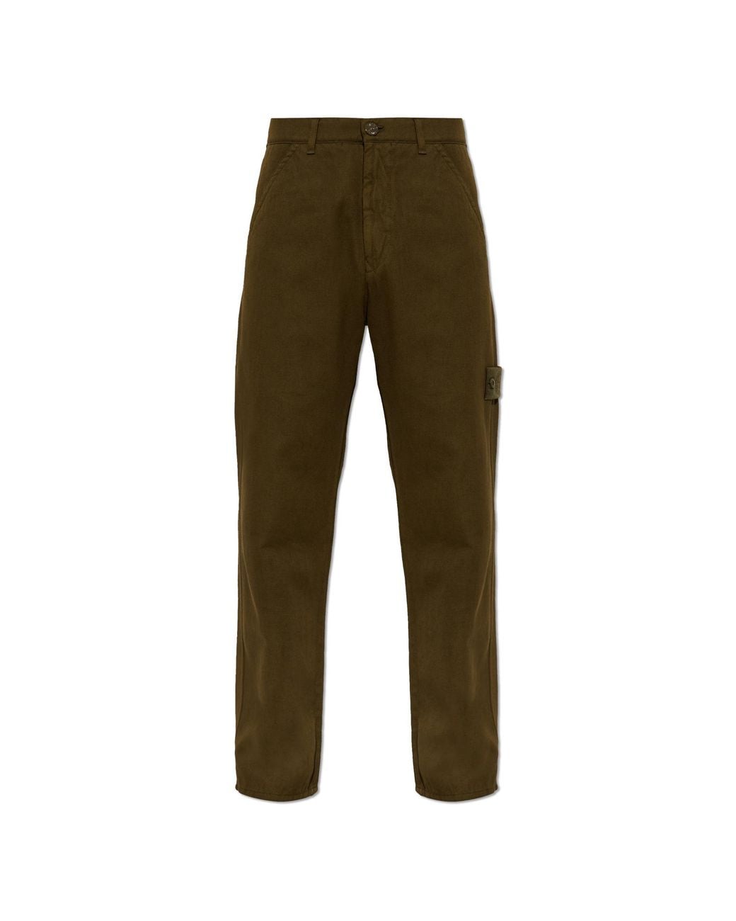 Stone Island Green Trousers From The 'Ghost Drop 4' Collection for men