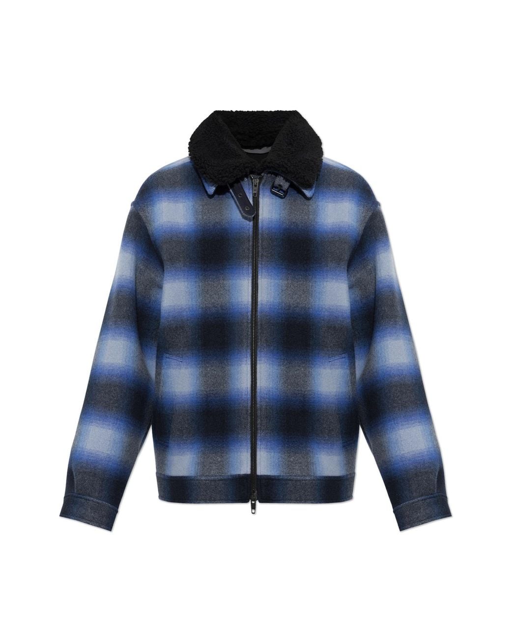 Balenciaga Blue Wool Jacket for men