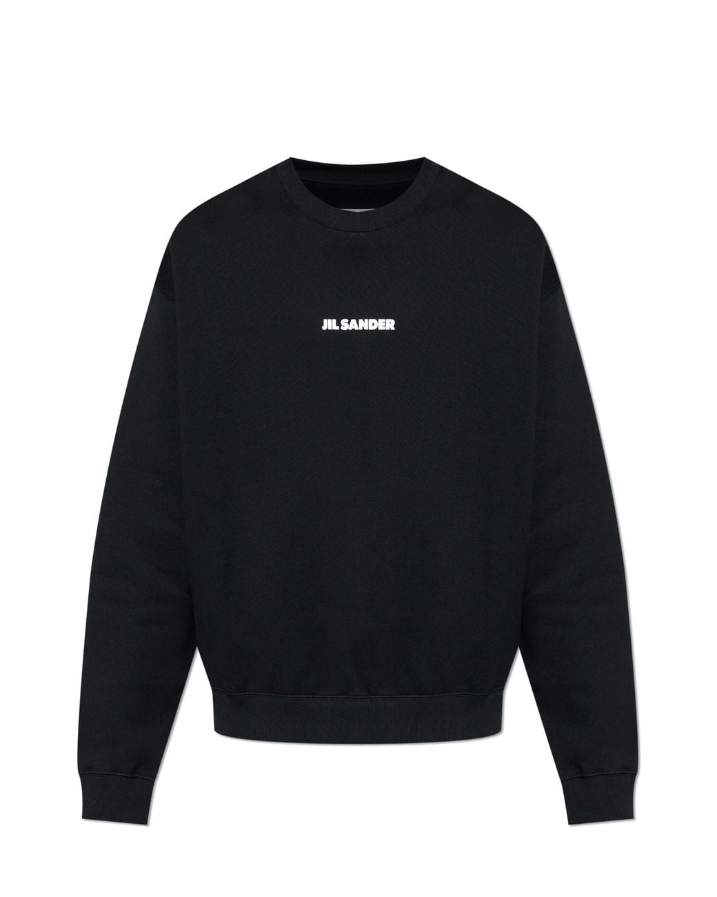 Jil Sander Black Sweatshirt With Logo for men