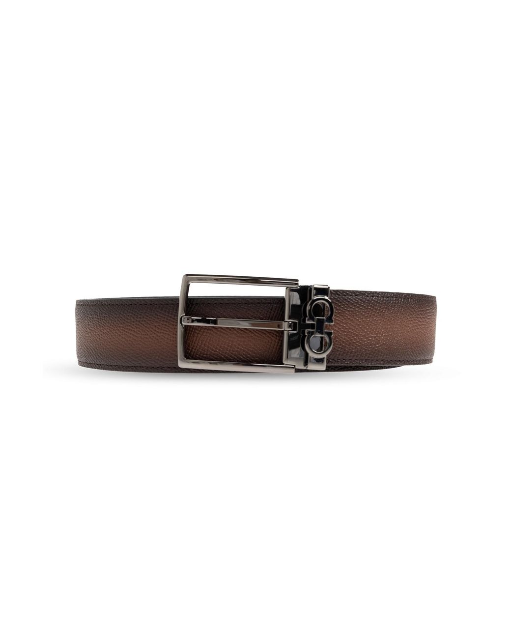 Ferragamo Brown Leather Belt for men