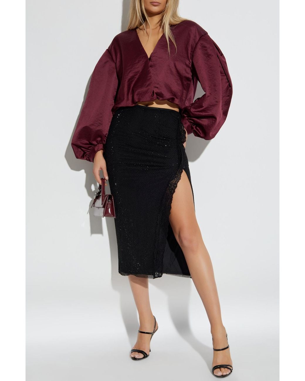 Forte_forte Red Top With A V-Neckline