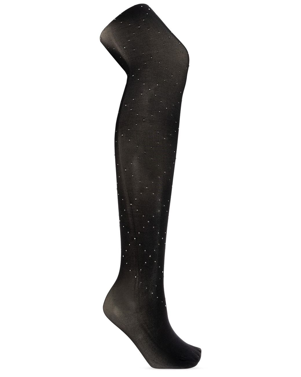 Heist Studios Black 'Crystal Cross' Stockings