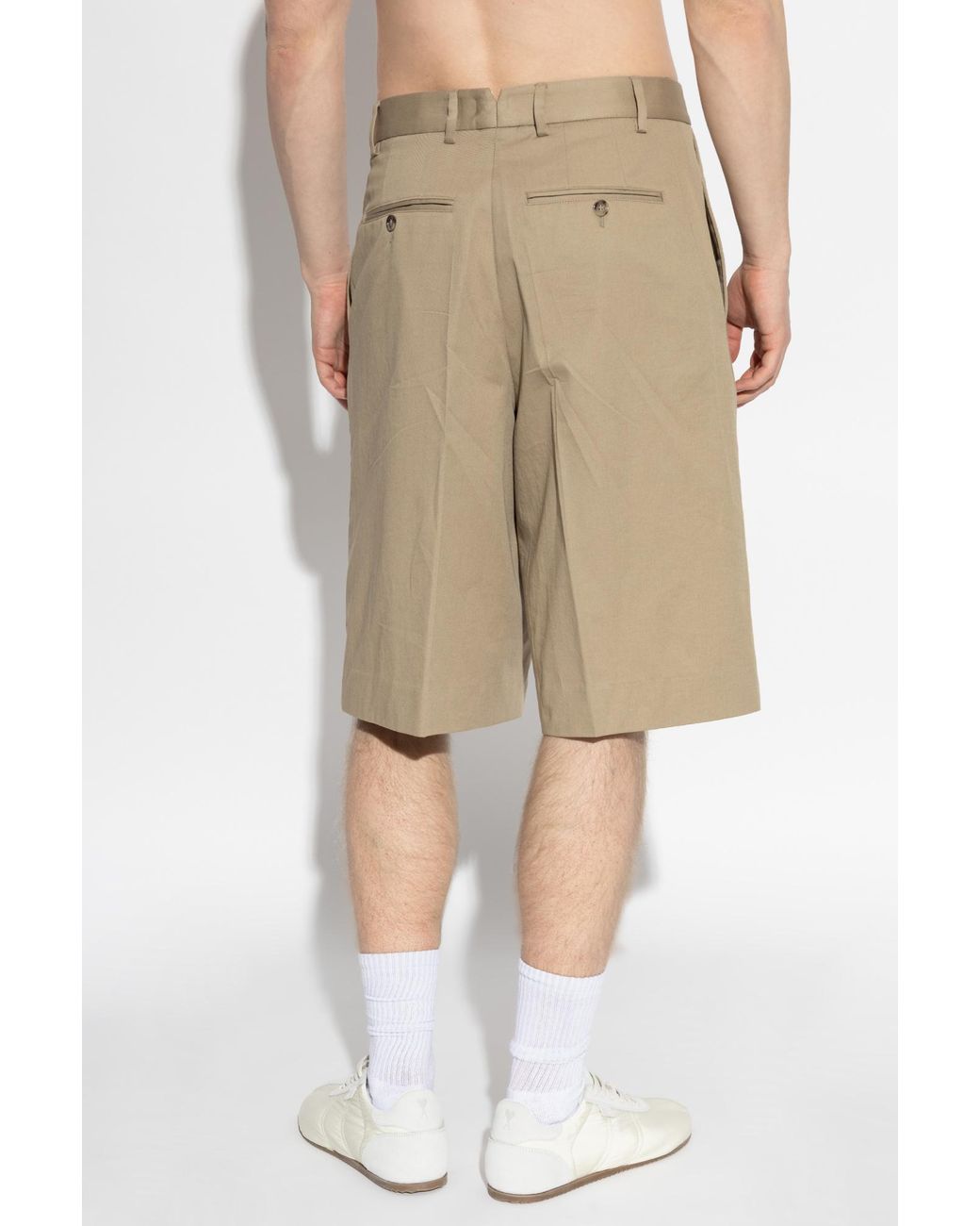 AMI Natural Shorts With Pockets for men