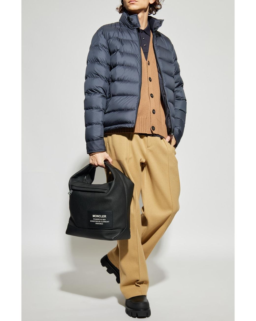 Moncler Blue Down Jacket for men