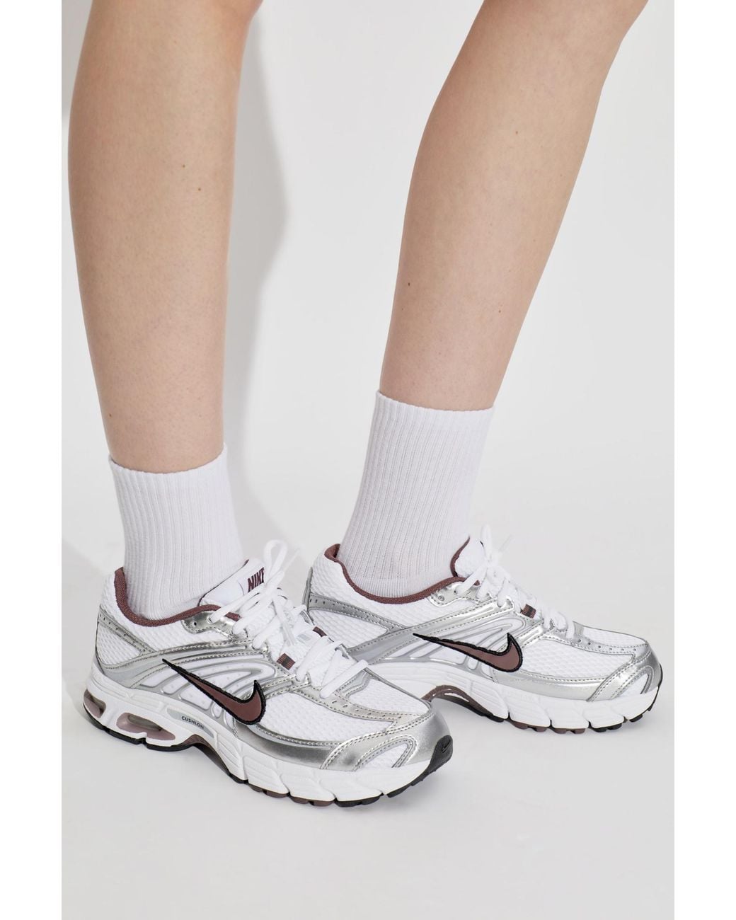 Nike White Sport Shoes "Air Max Moto 2K"