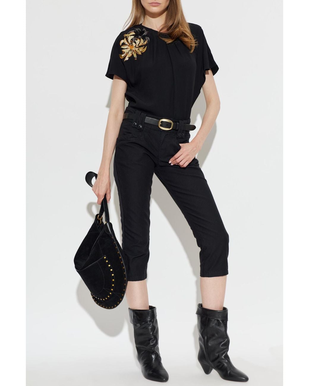 Isabel Marant Black Top 'Sakine'