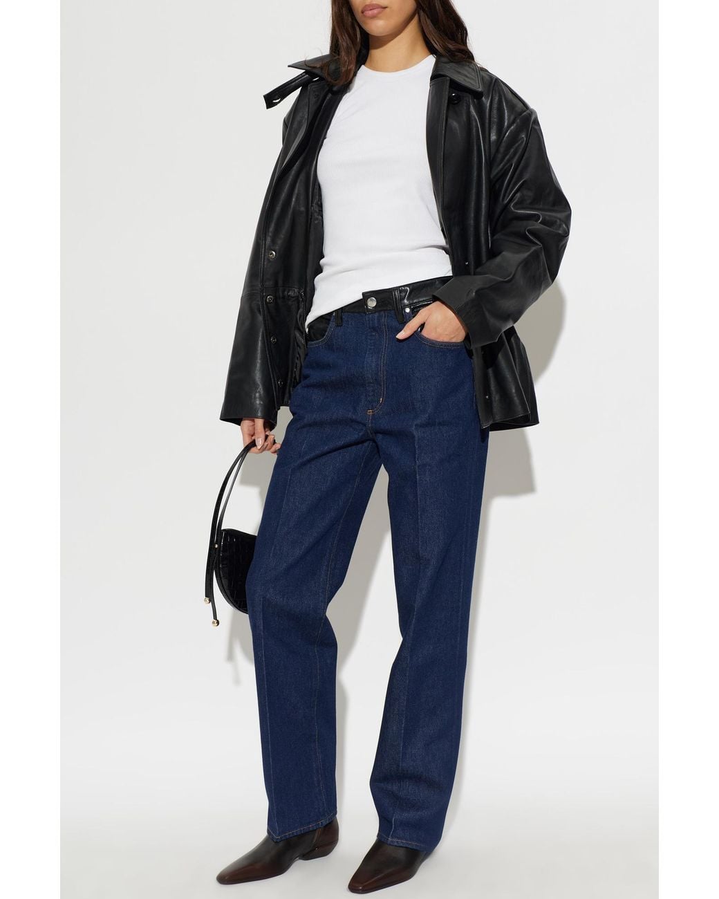 Agolde Blue Straight-Leg Jeans