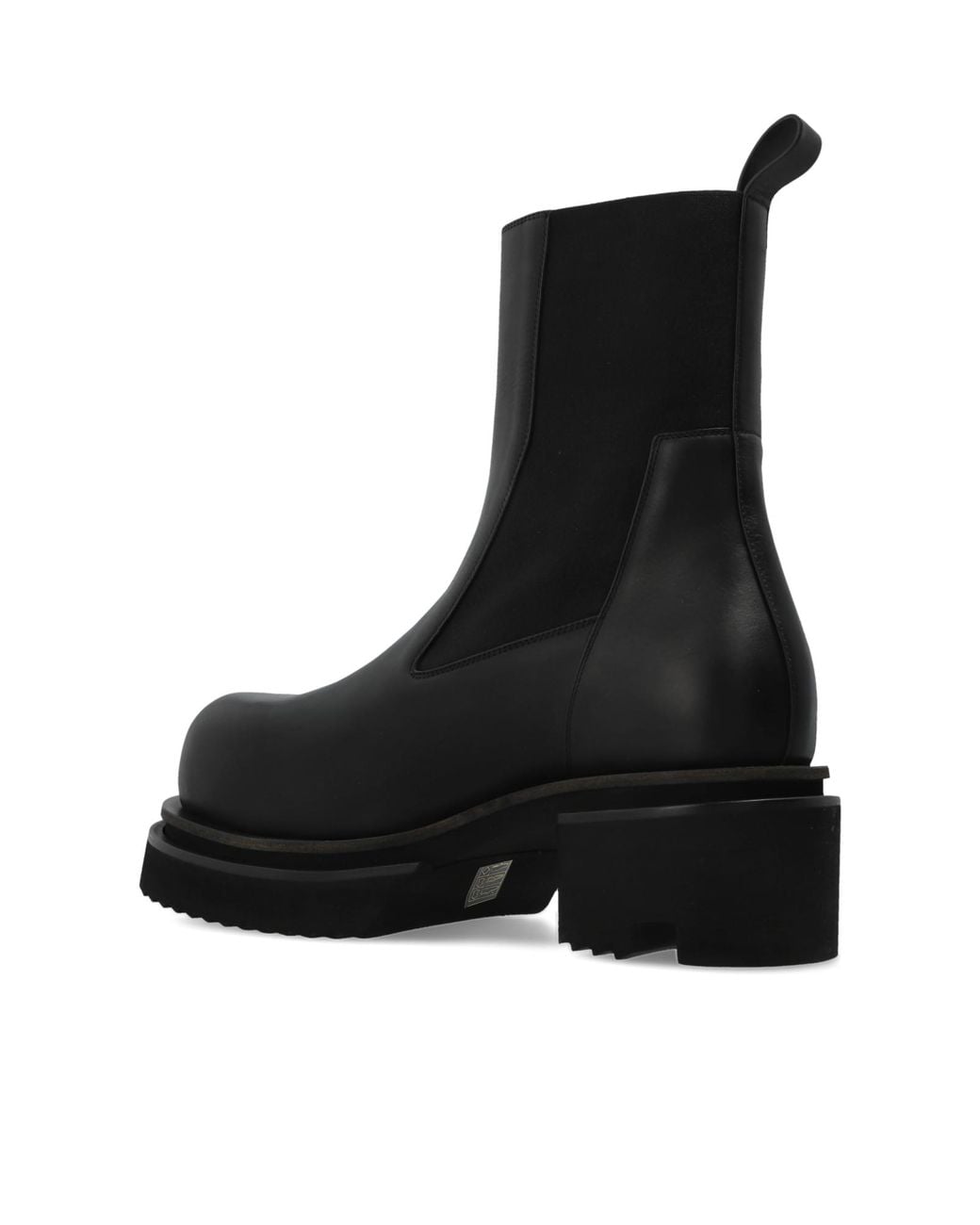 Rick Owens Brown Platform Chelsea Boots 'Beatle Bogun' for men