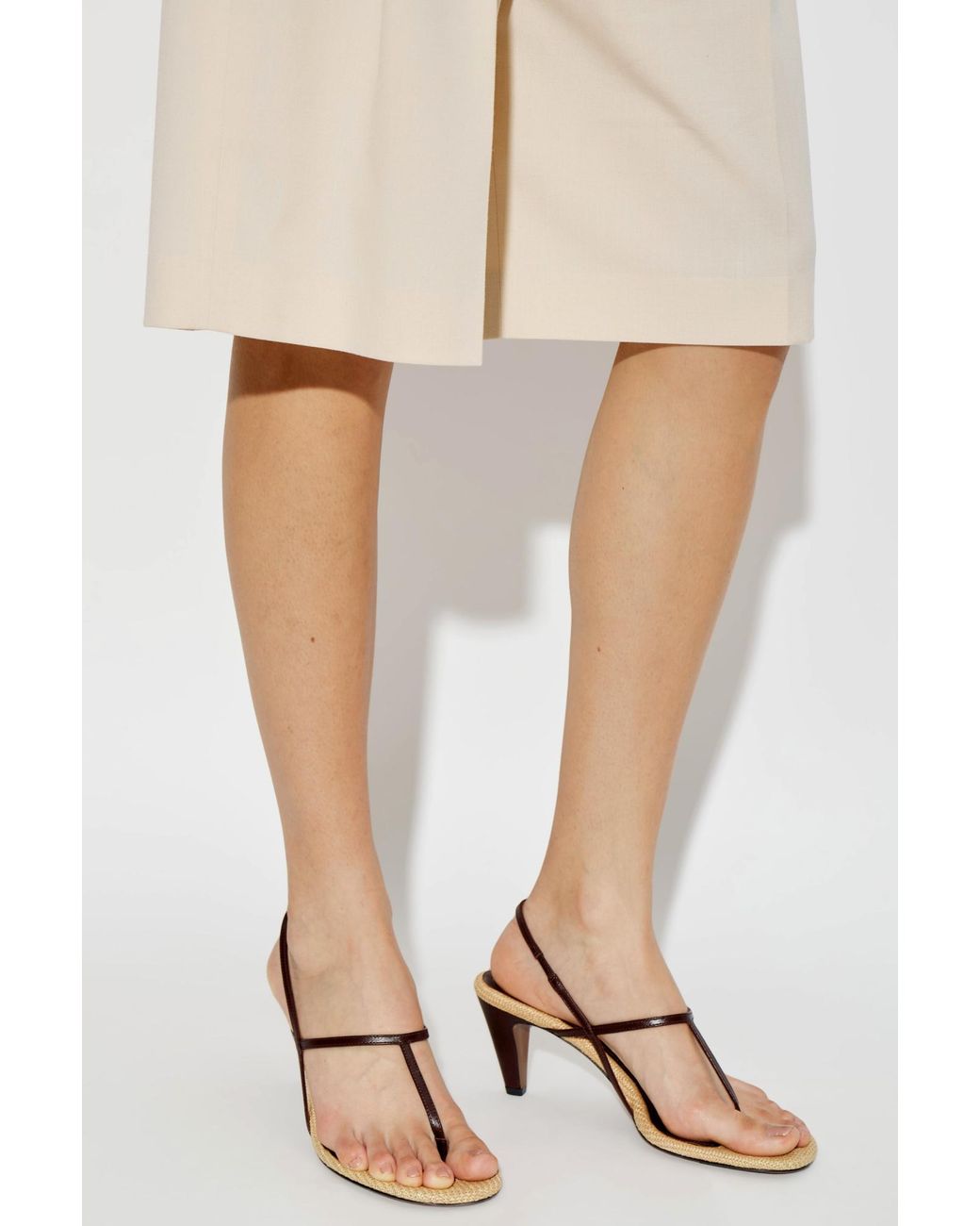 Neous White Heeled Sandals "Arneb"