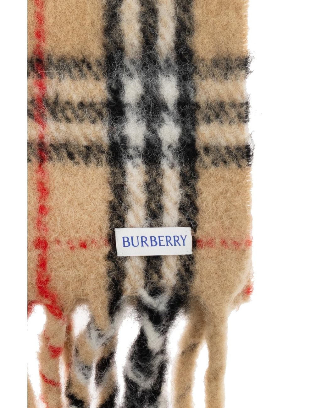 Burberry Gray Wool Scarf