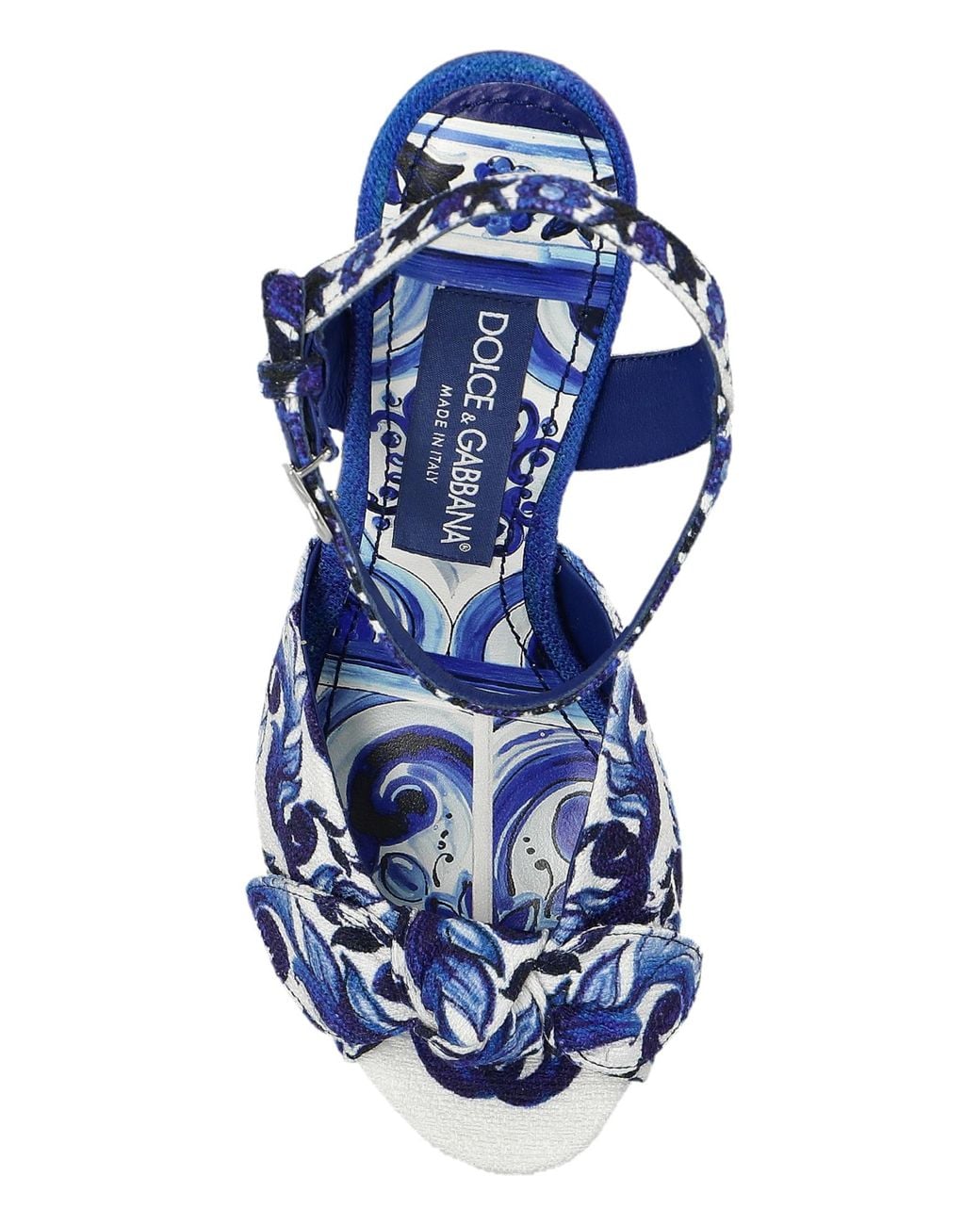 Dolce & Gabbana Blue Platform Sandals