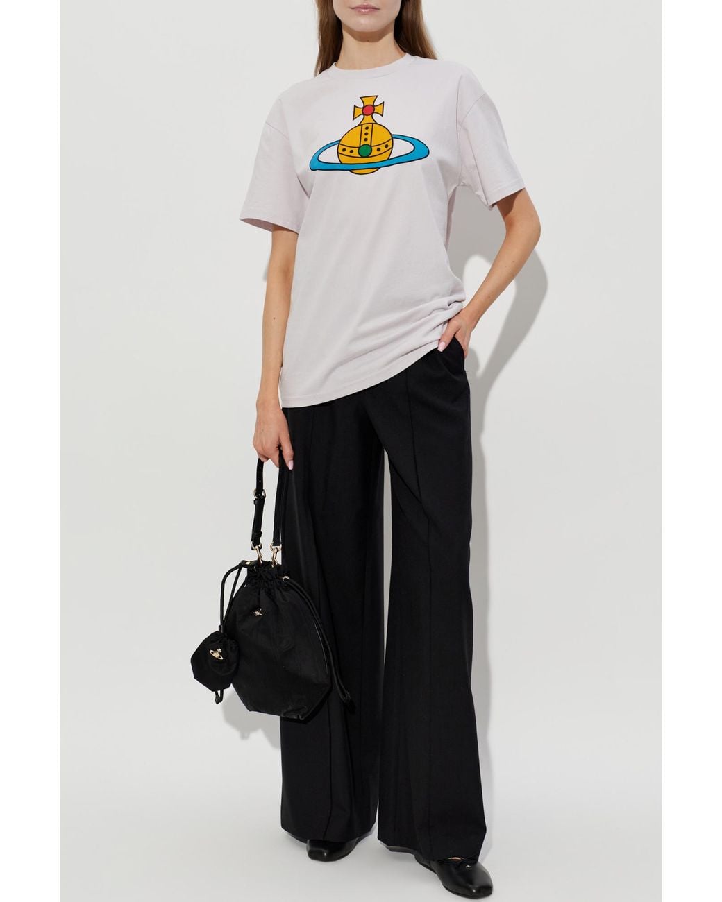 Vivienne Westwood Gray T-Shirt With Print