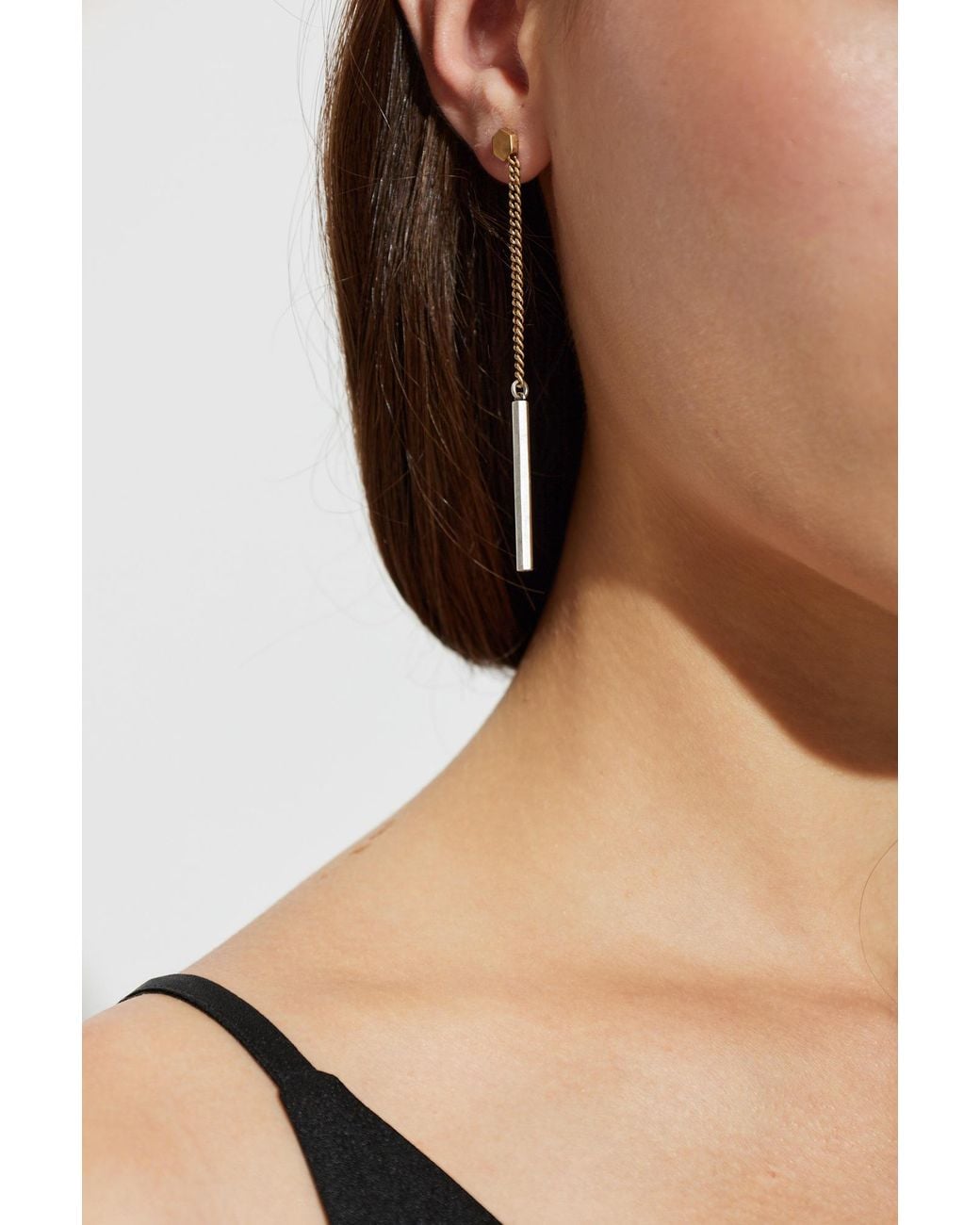 AllSaints White Earrings With Pendants