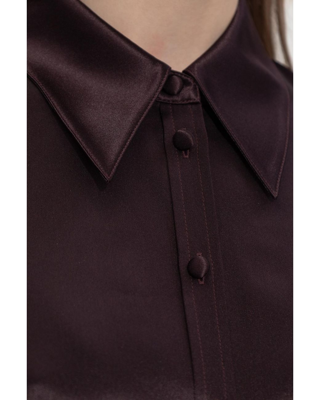 Tory Burch Purple Silk Shirt
