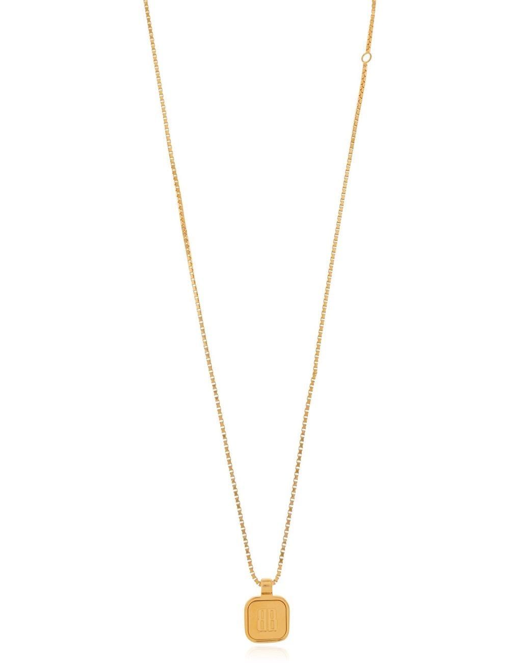 Balenciaga Metallic Brass Necklace