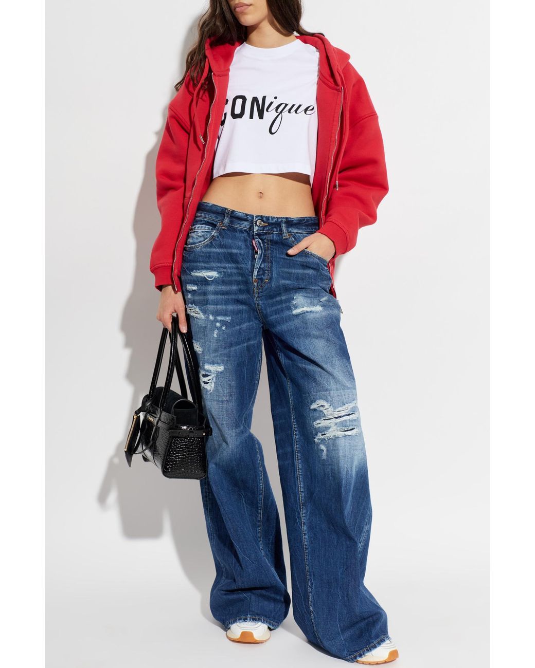 DSquared² Blue Short Top With Logo