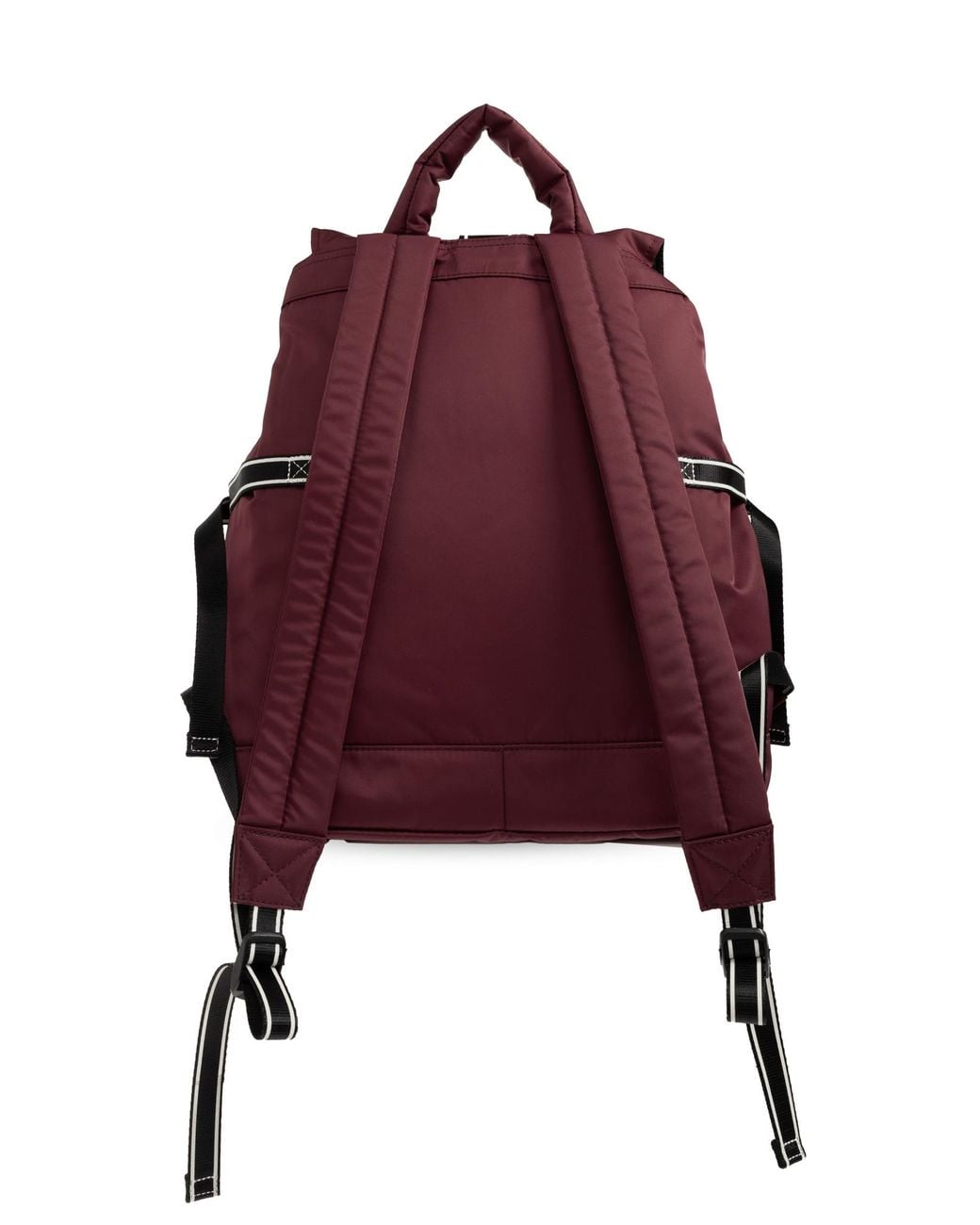 Ganni Red Backpack With Logo Patch