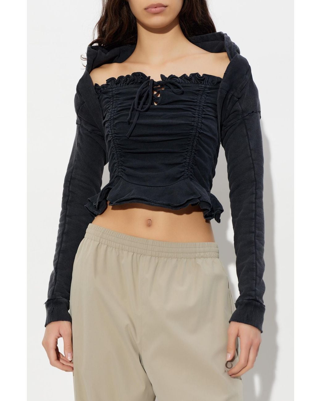 Balenciaga Black Short Hoodie