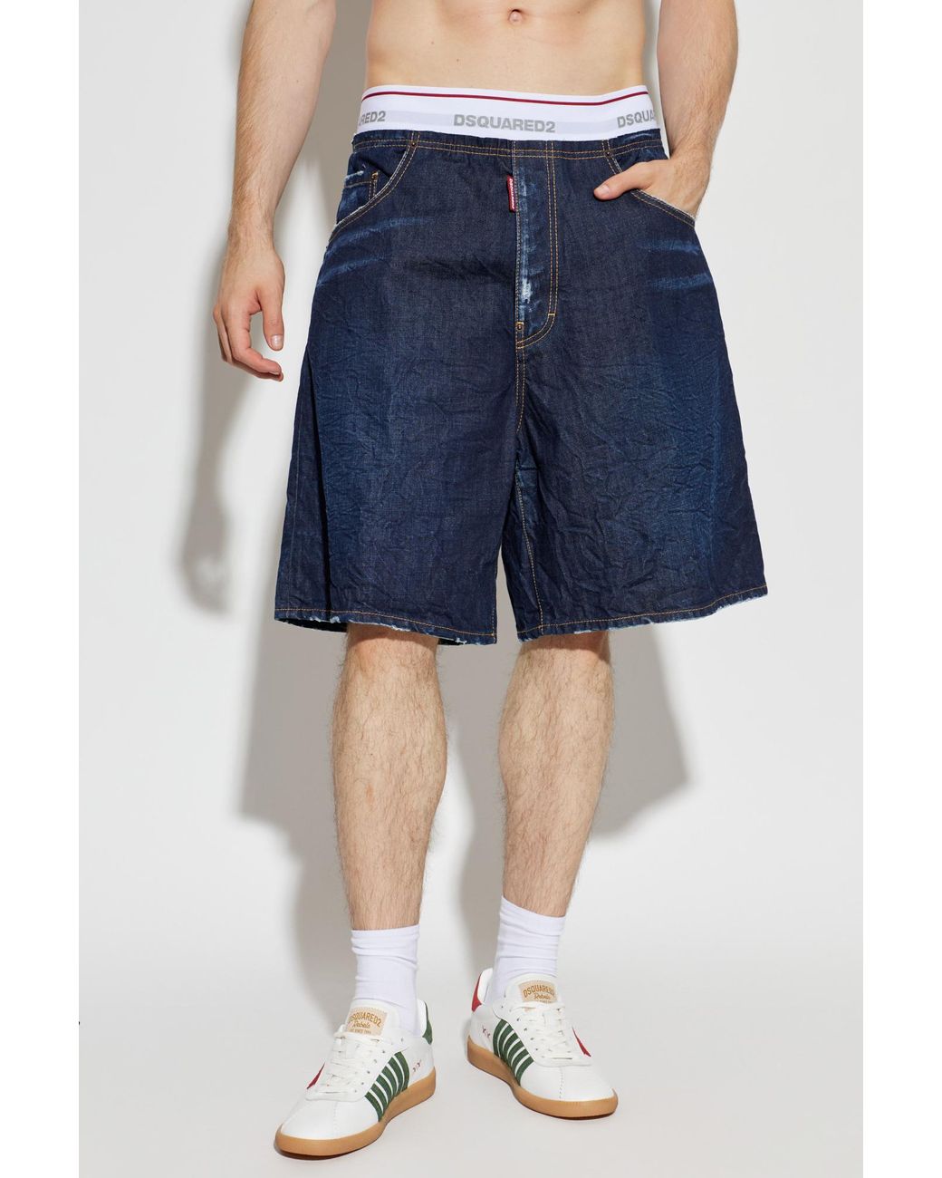 DSquared² Blue Denim Shorts for men