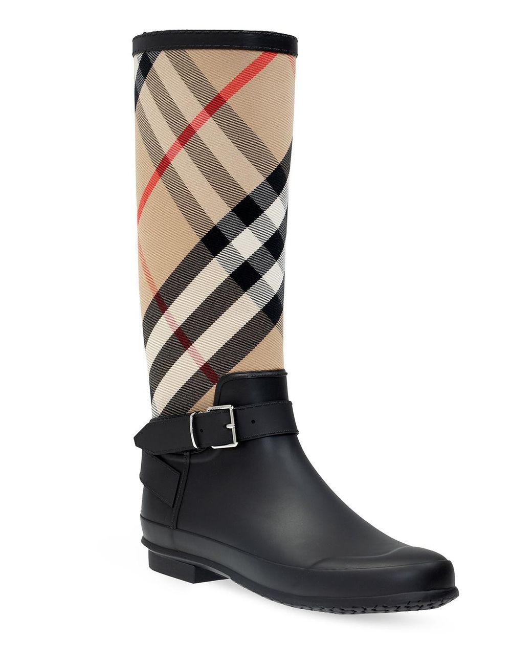 burberry plaid boots