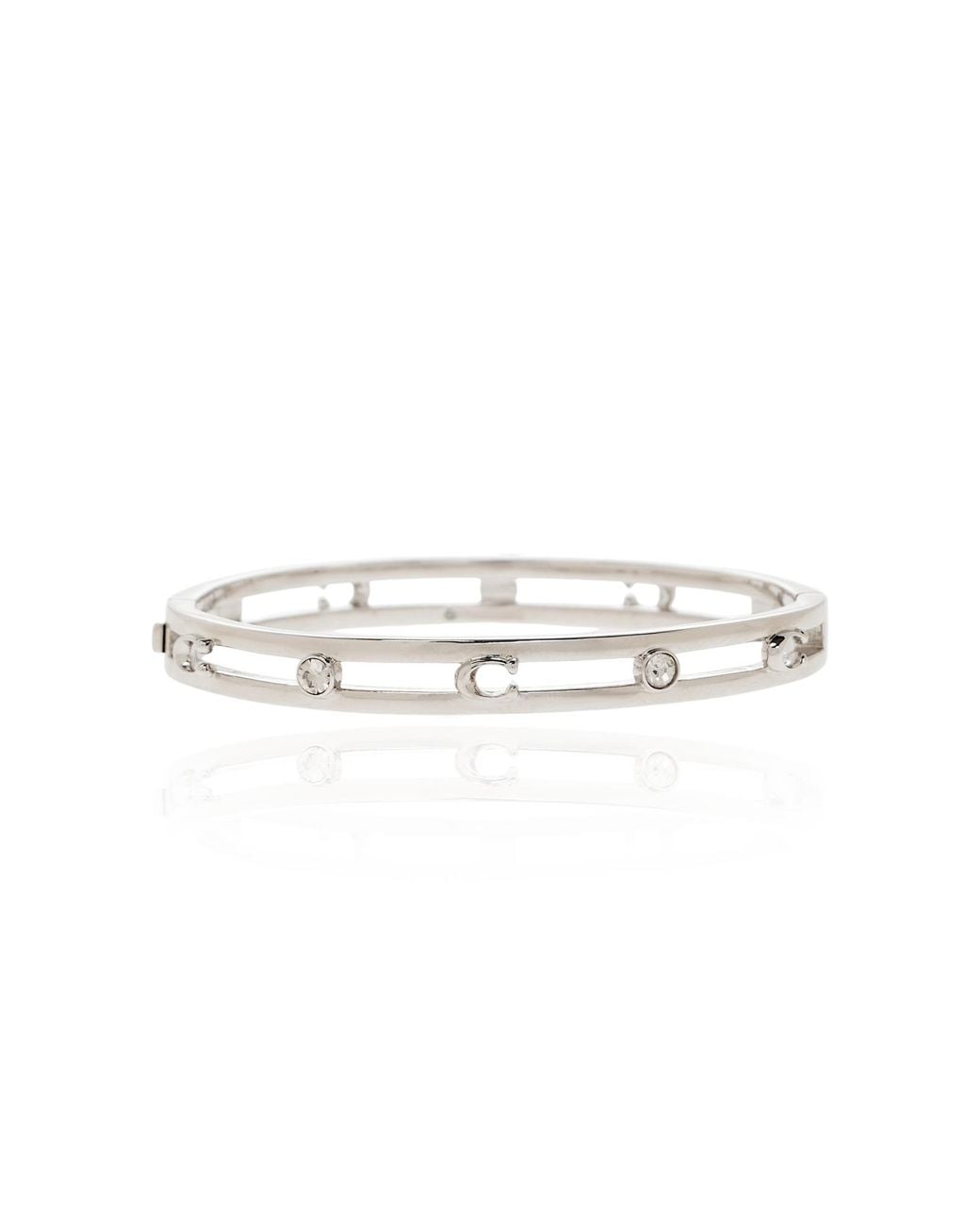 COACH Metallic Bracelet With Logo And Shimmering Crystals