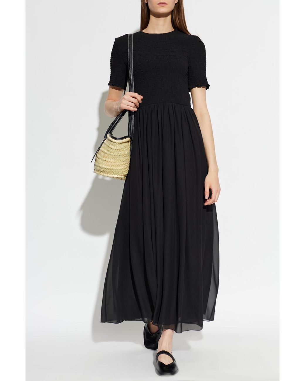 Emporio Armani Black Short-Sleeve Dress