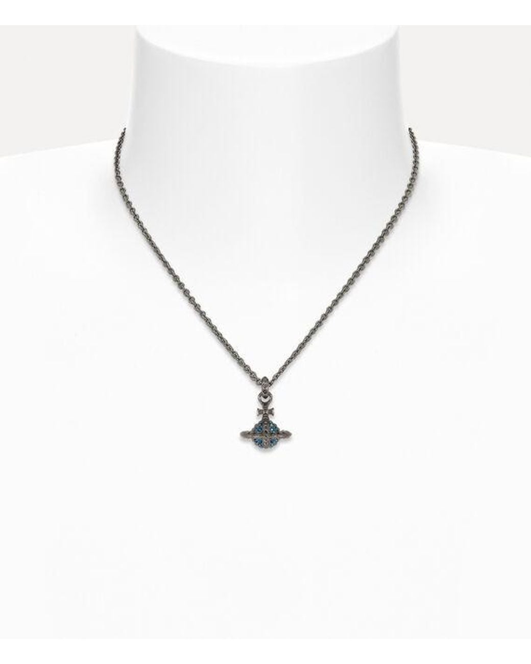 Vivienne Westwood White Mayfair Small Orb Pendant Necklace for men