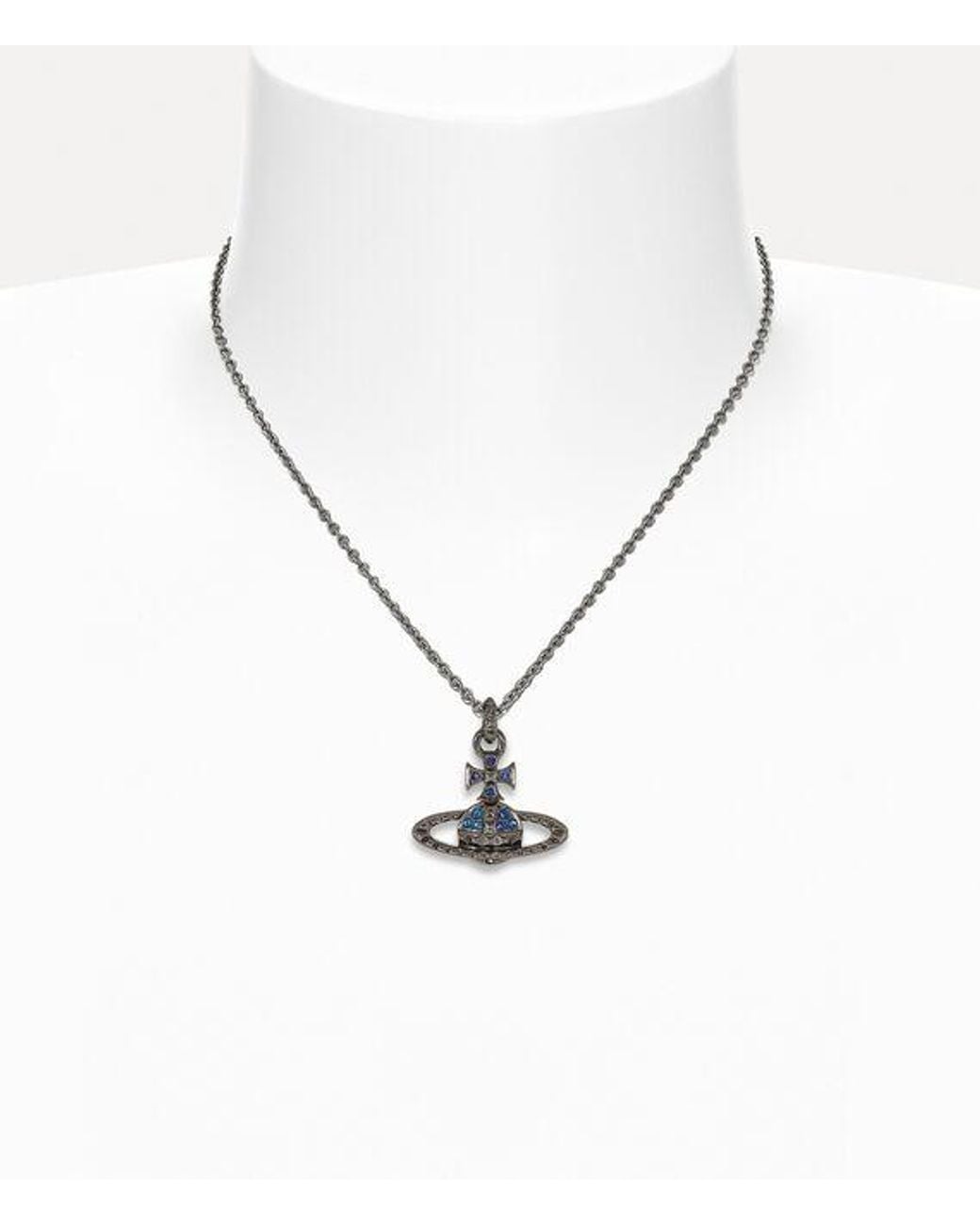 Vivienne Westwood White Mayfair Bas Relief Pendant Necklace for men