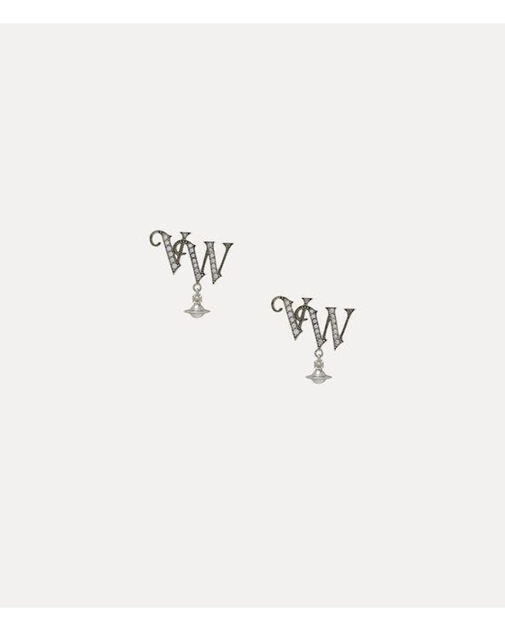 Vivienne Westwood Natural Vw Earrings Cubic Zirconia