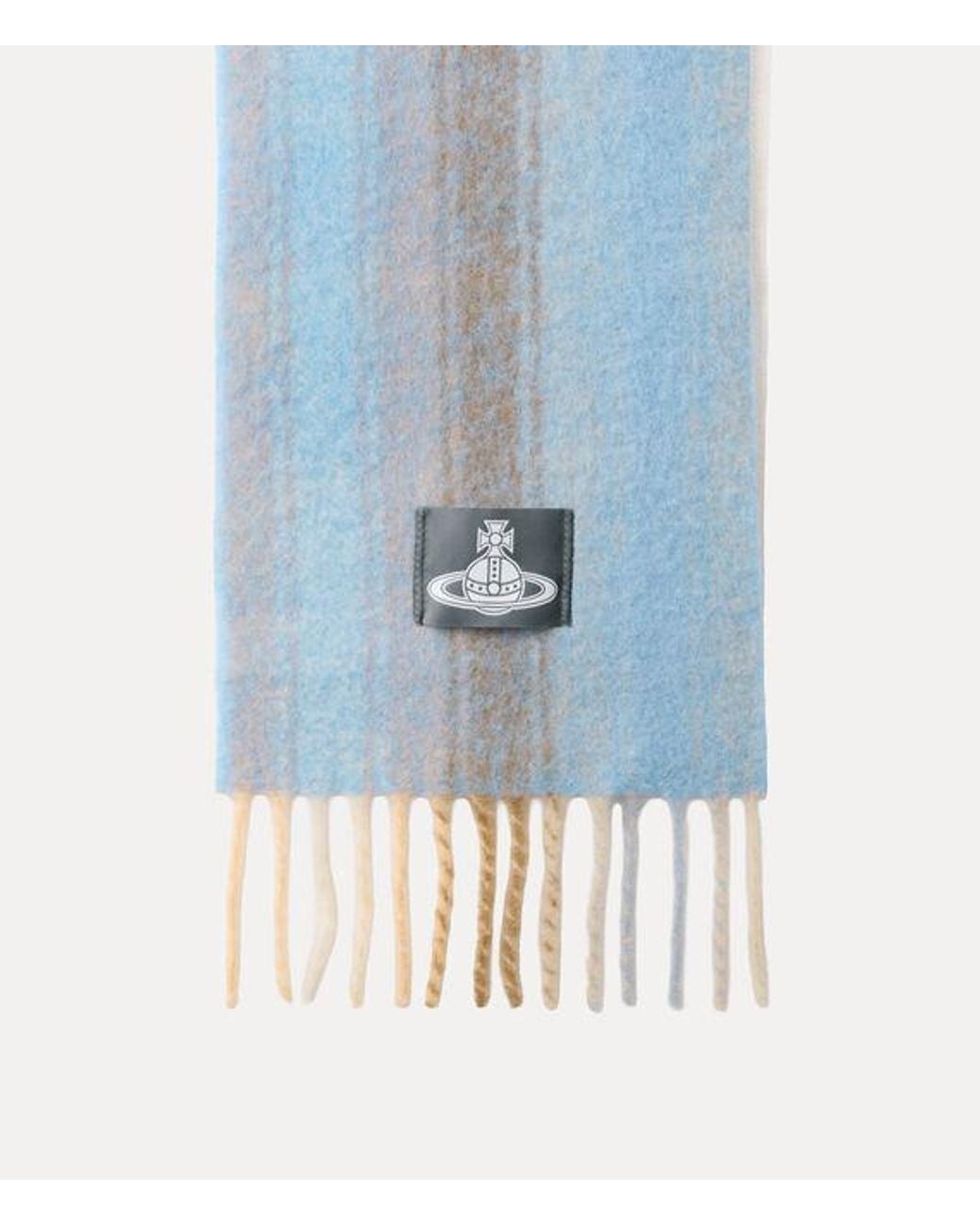 Vivienne Westwood Blue Scarf Chunky Stripe