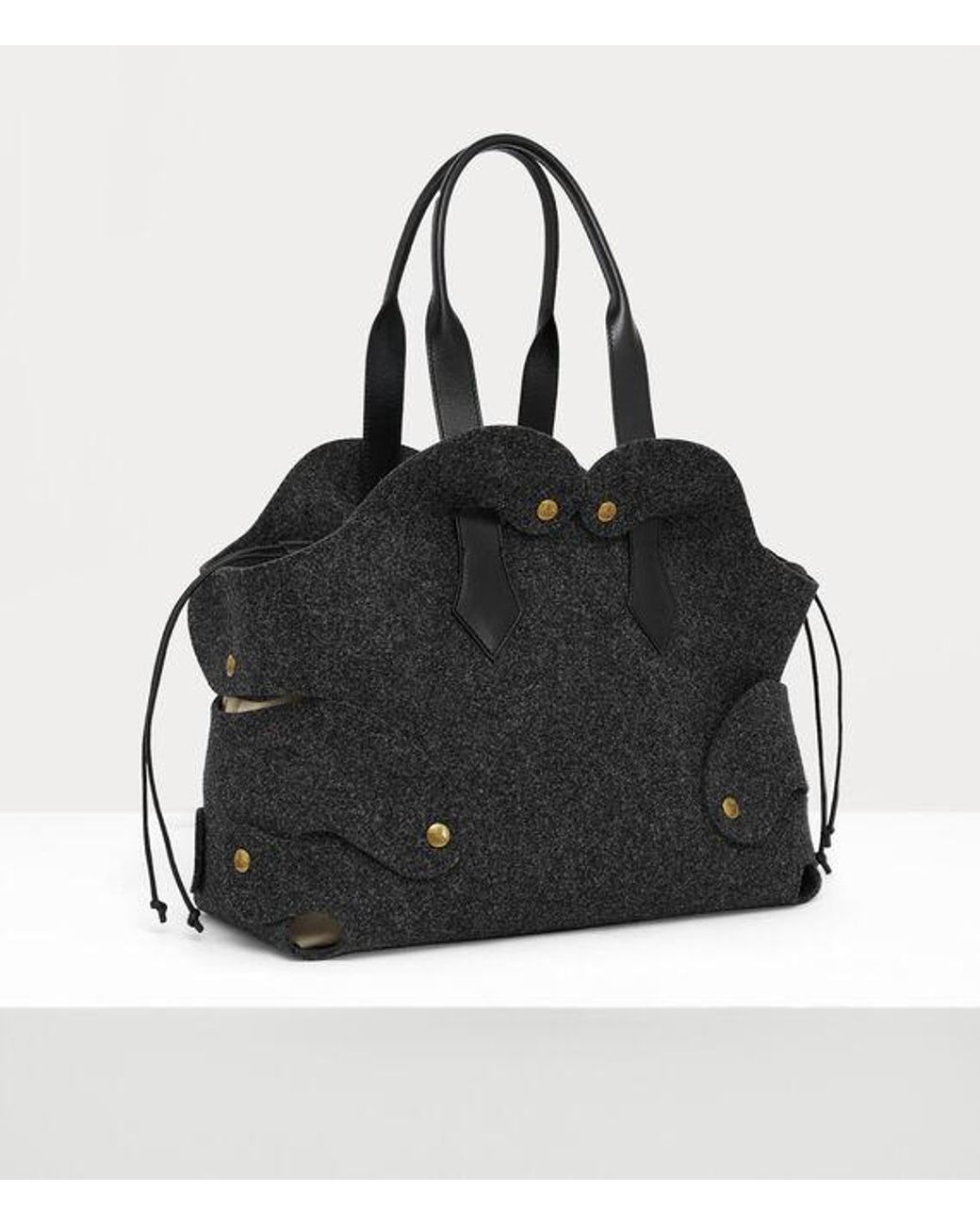 Vivienne Westwood Wilma Large Tote Felt in Black | Lyst UK