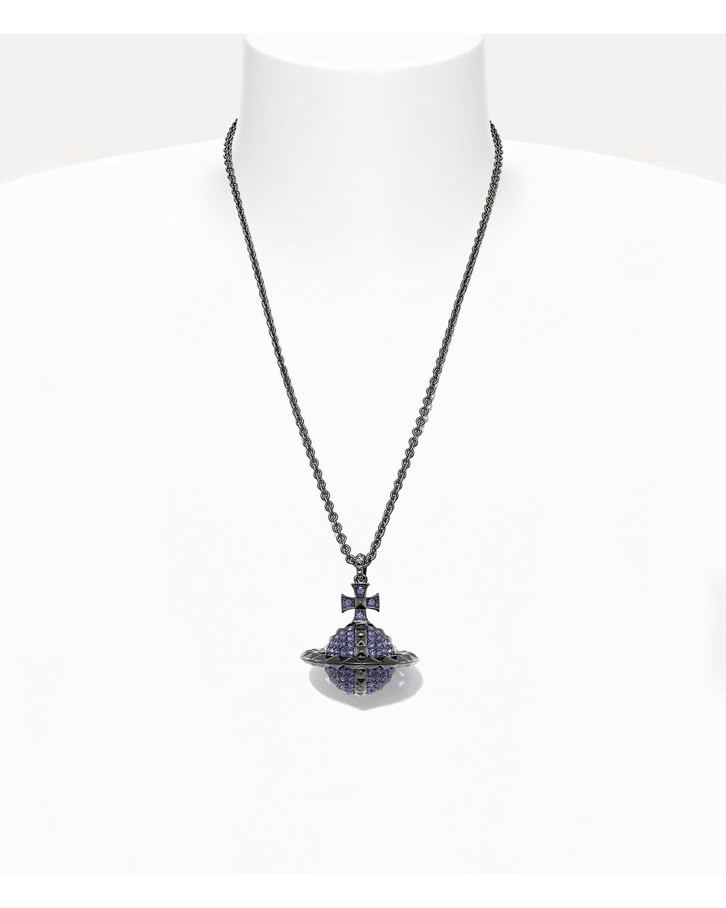 Vivienne Westwood Mayfair Large Orb Pendant Gunmetal Vivienne Westwood Mayfair Large Orb Pendant Gunmetal
