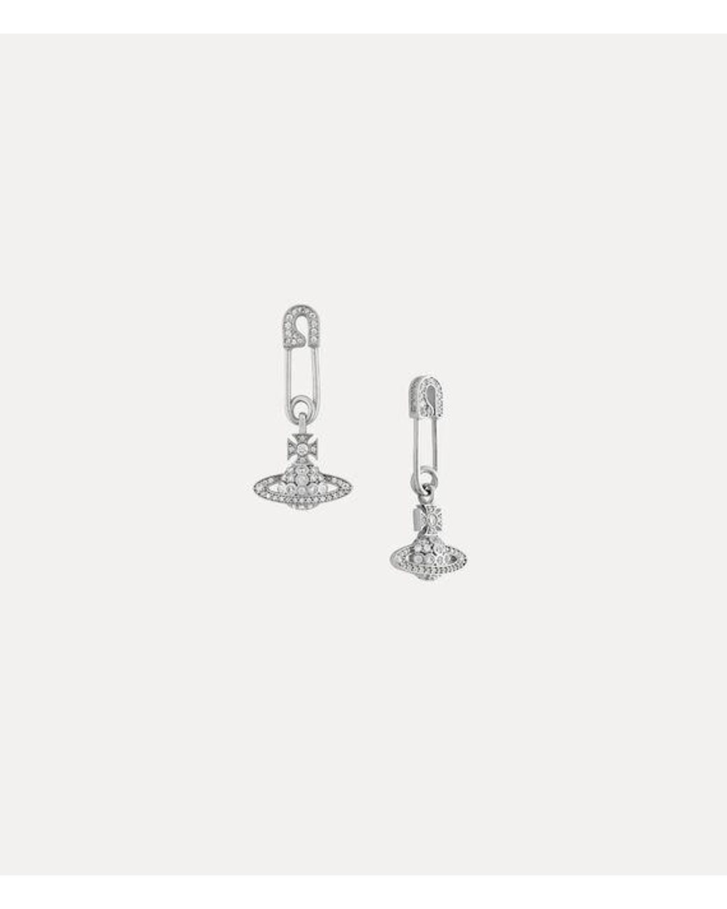 Vivienne Westwood Natural Lucrece Earrings Cubic Zirconia