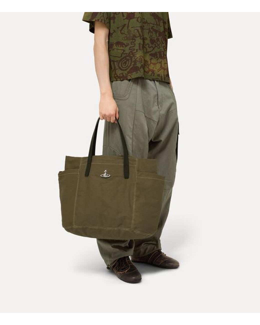 Vivienne Westwood Multicolor Henry Medium Tote Canvas