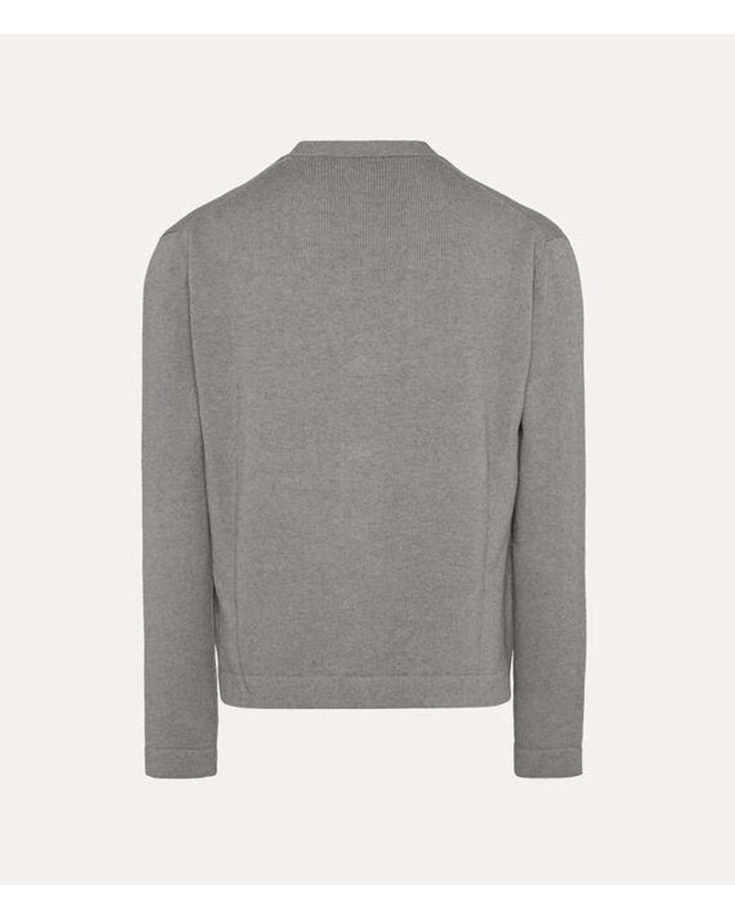 Vivienne Westwood Gray Alex Cardigan Cashmere Cotton for men