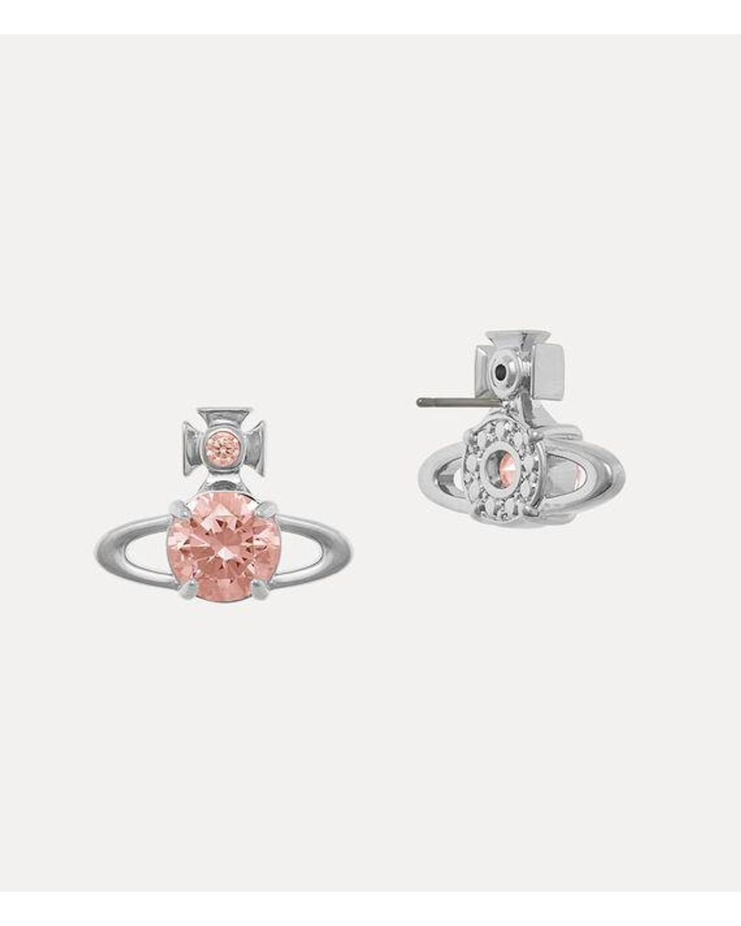 Vivienne Westwood White Reina Large Earrings