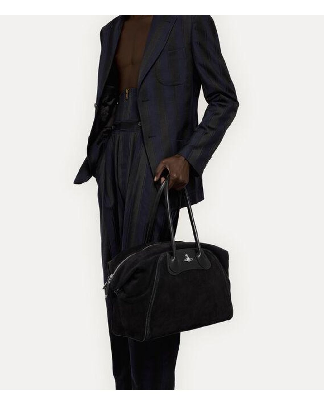 Vivienne Westwood Black Shirley Holdall Suede Leather