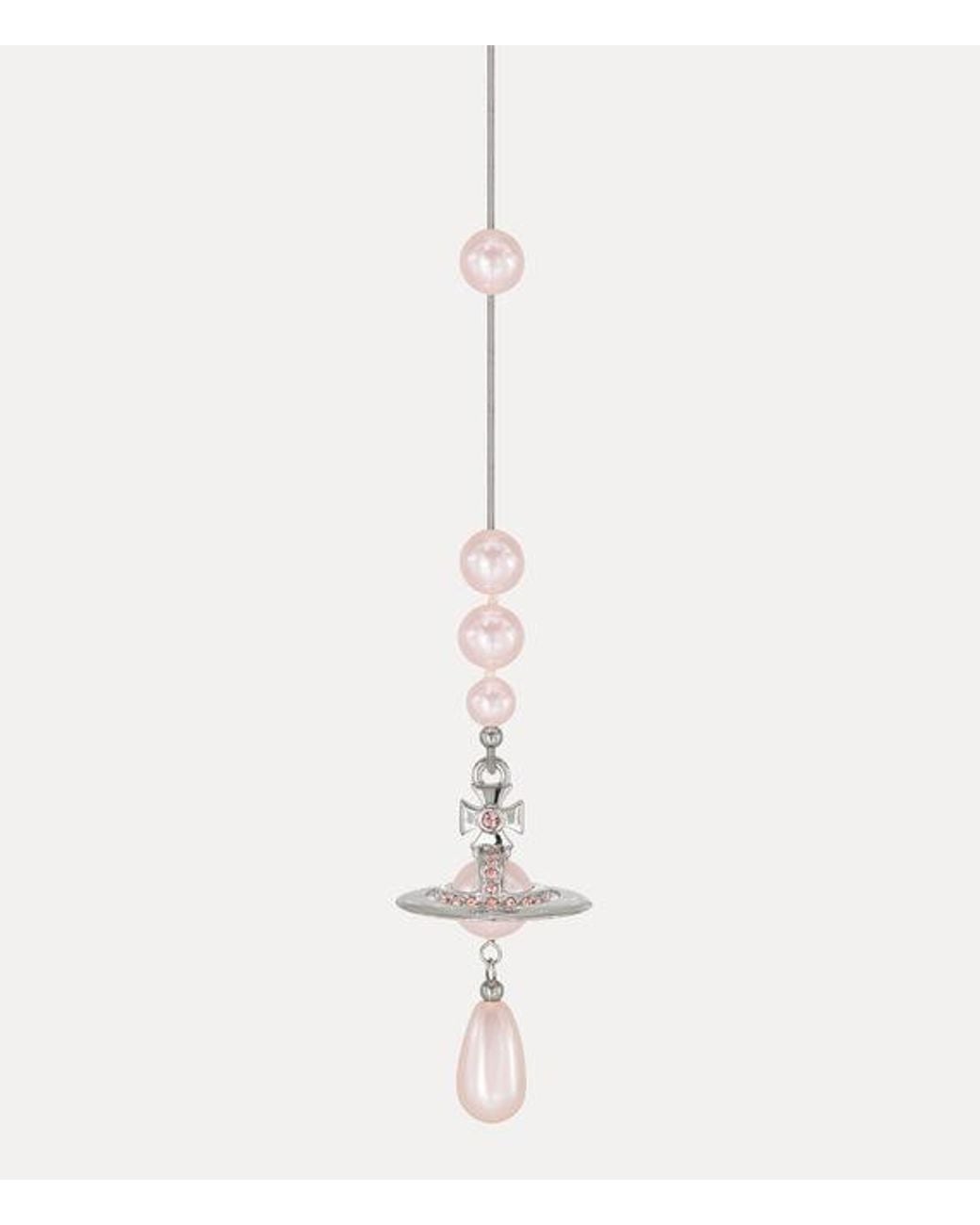 Vivienne Westwood White Broken Pearl Necklace