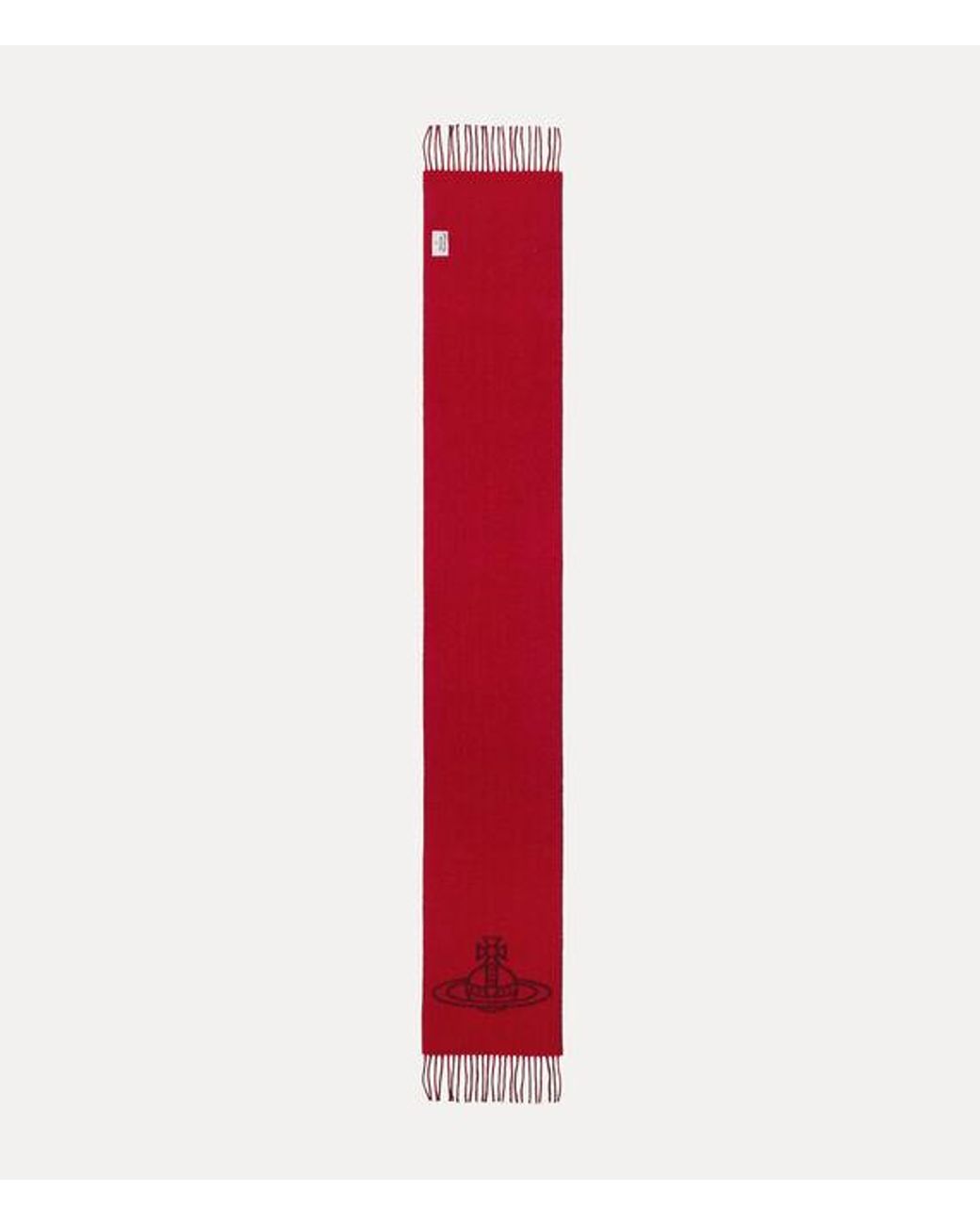 Vivienne Westwood Black Double Face Wool Scarf