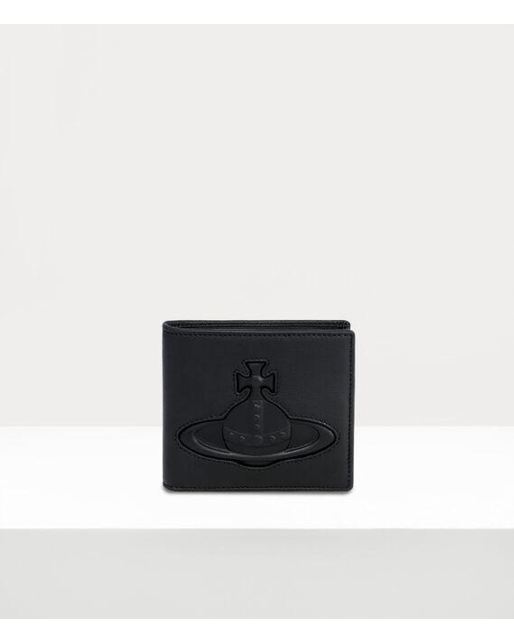 Vivienne Westwood White Billfold Wallet Smooth Leather Injected Orb for men