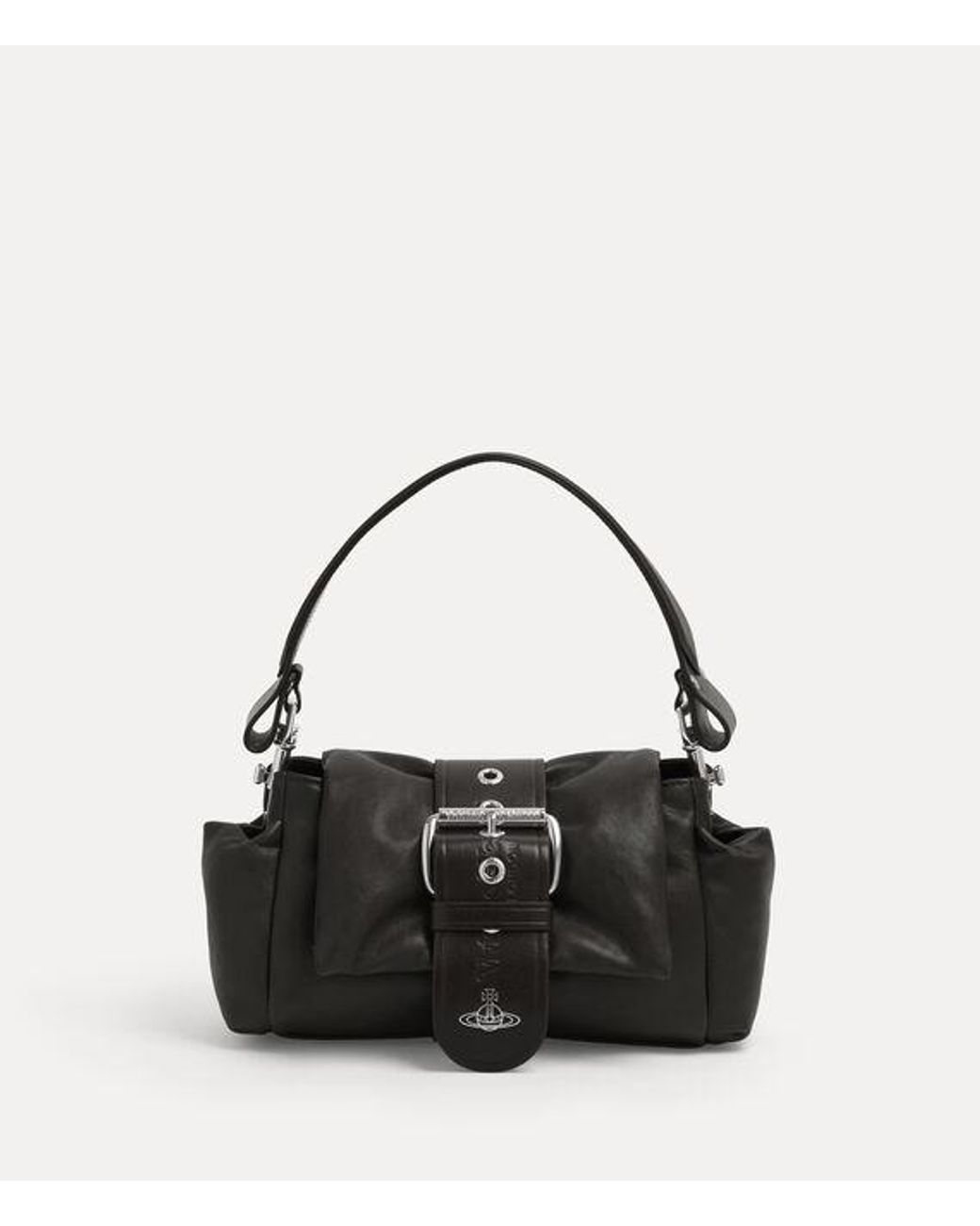 Vivienne Westwood Black Hazel Treasure Handbag Supple Leather