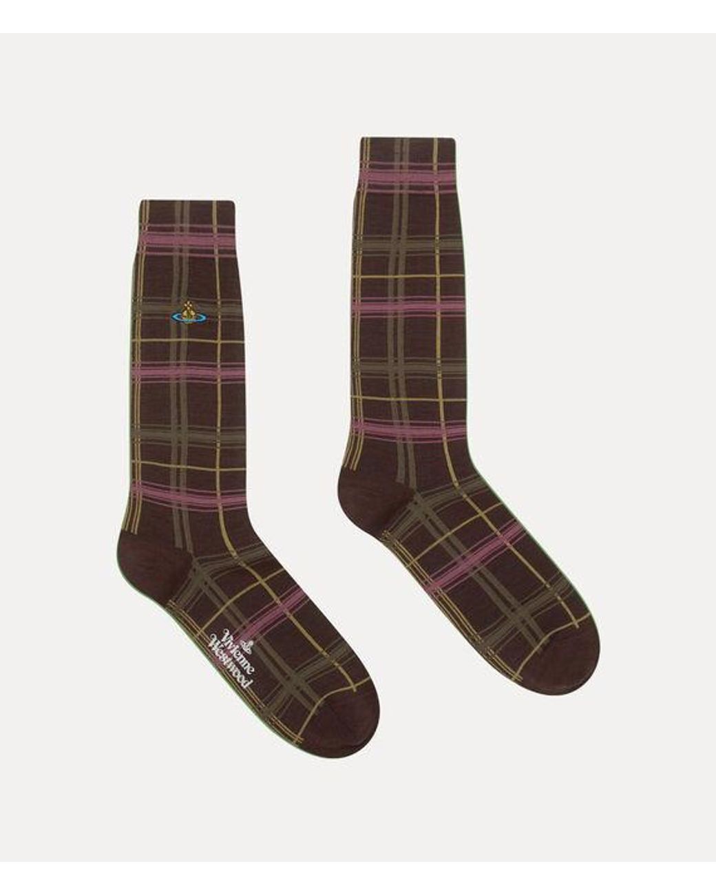 Vivienne Westwood Brown Multicheck Sock Multicheck