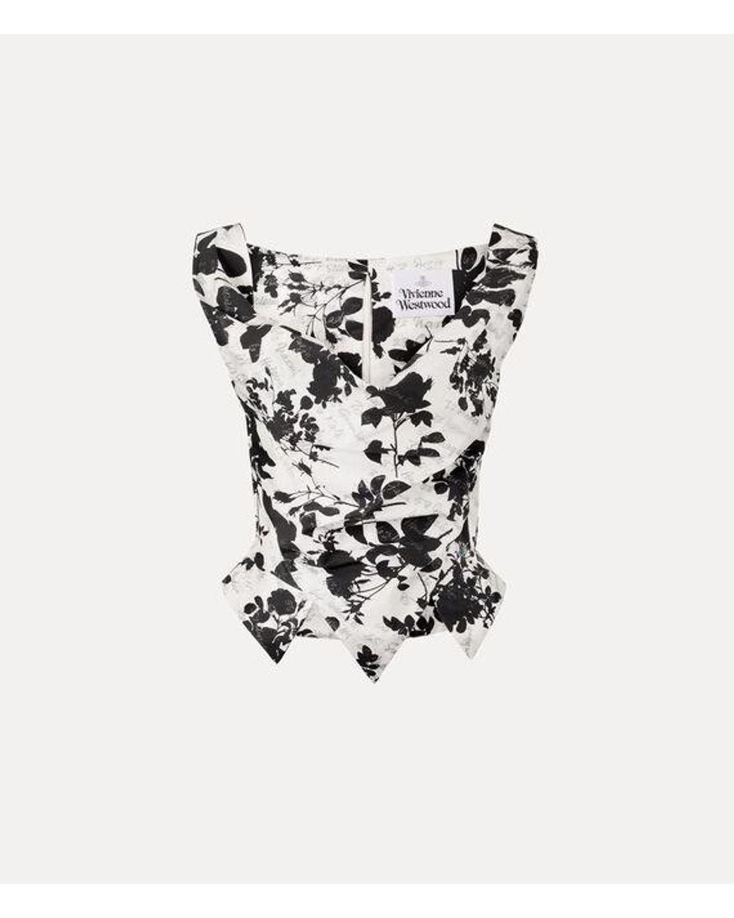 Vivienne Westwood White Sunday Top Printed Poplin