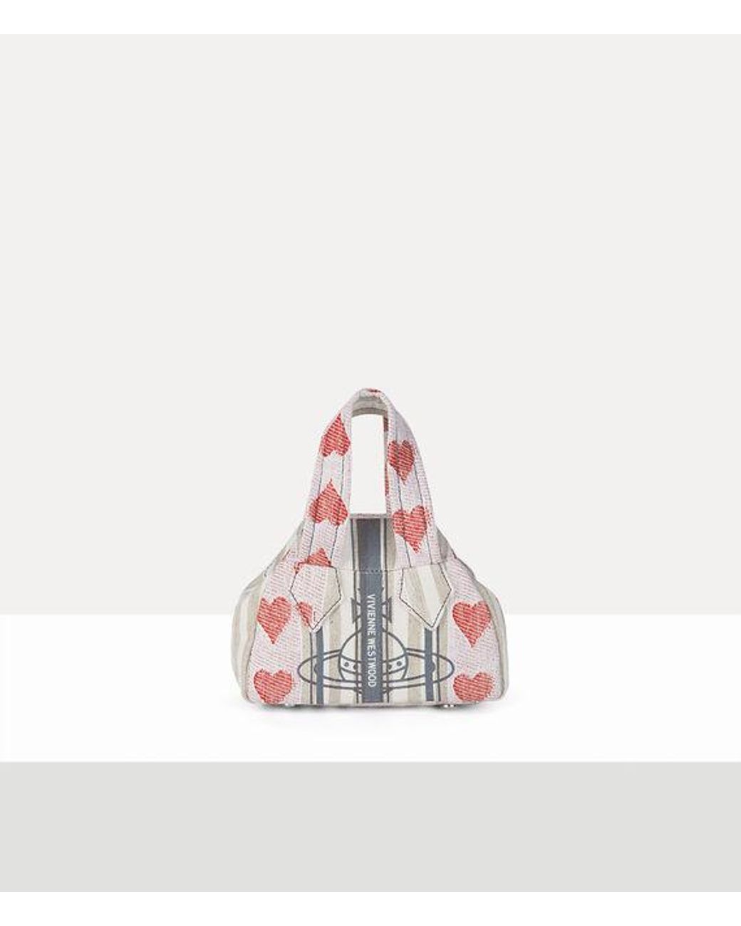 2WAY【Vivienne Westwood】Archive Yasmine ハート ミニ バッグ Vivienne Westwood Yasmine Mini Archive Handbag Linen Heart
