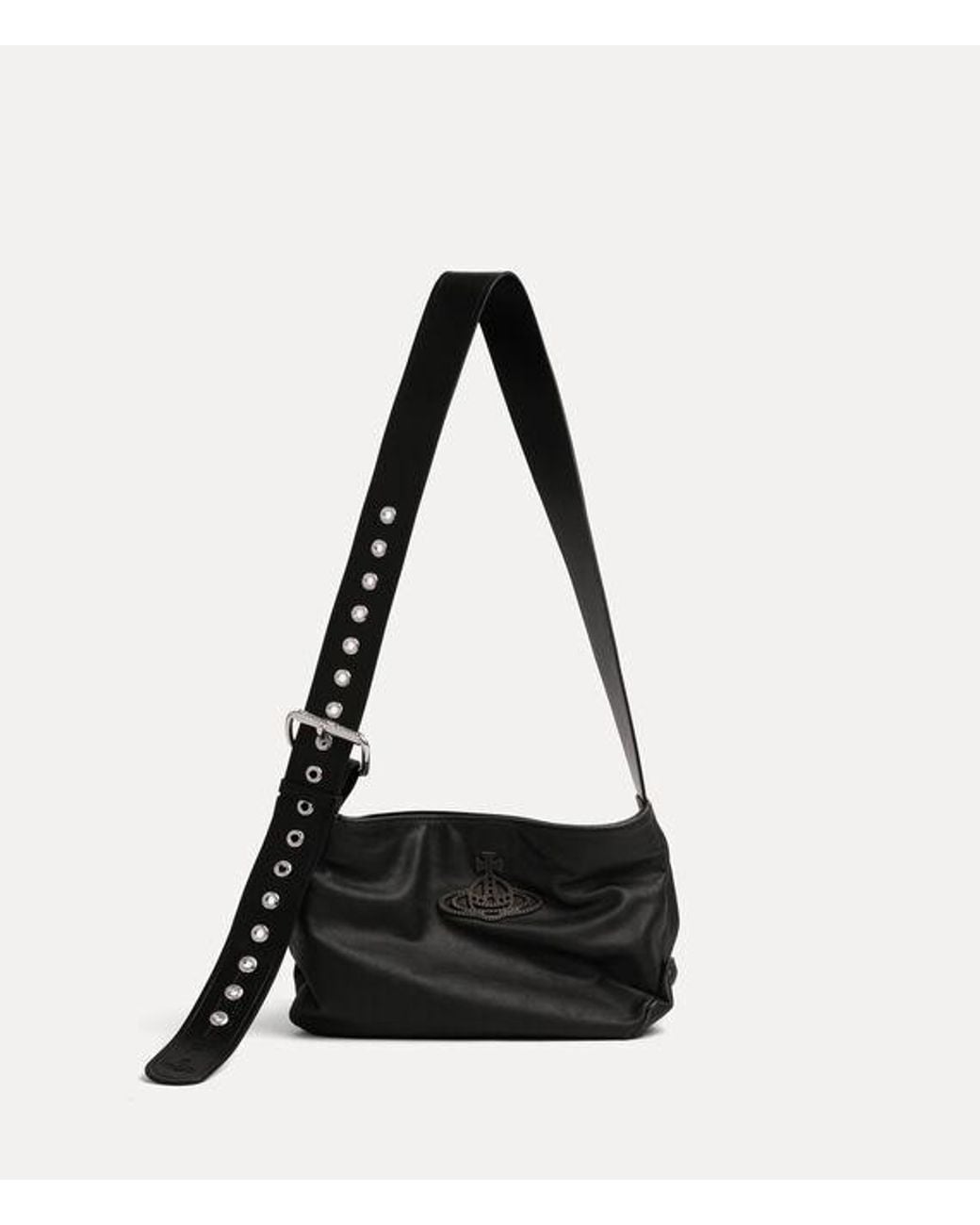 Vivienne Westwood Black Maxime Small Shoulder Bag Leather