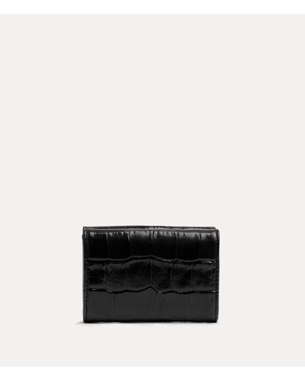 Vivienne Westwood White Envelope Billfold Emboss Croc Leather