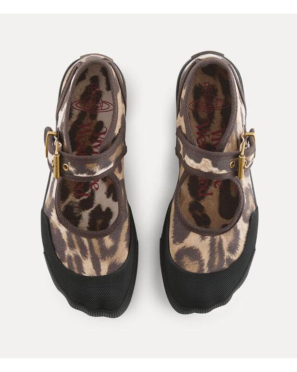 Vivienne Westwood Animal Gym Bar Shoe Printed Canvas in White