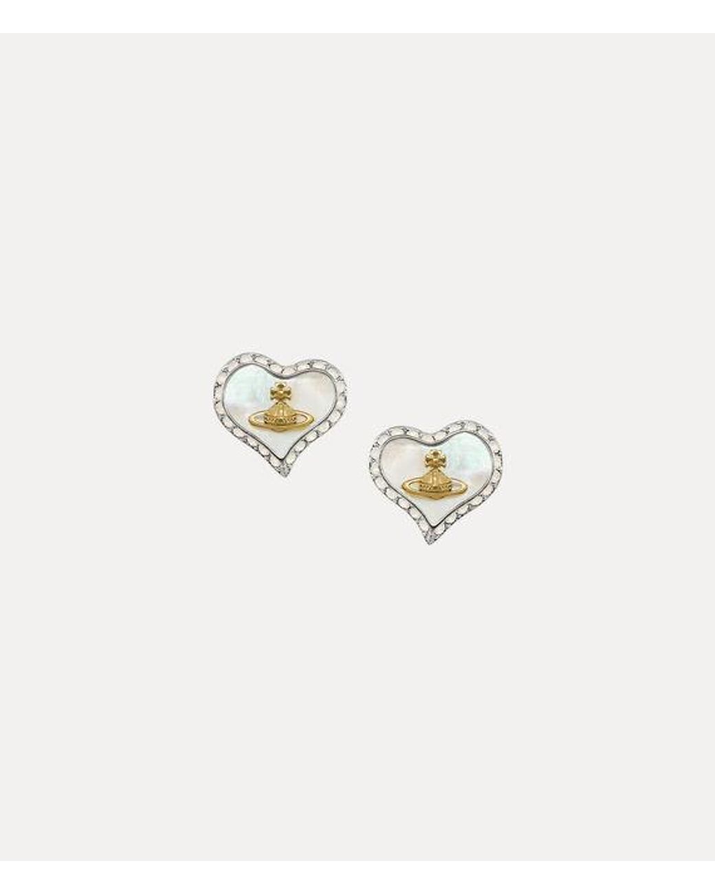 Vivienne Westwood White Petra Earrings